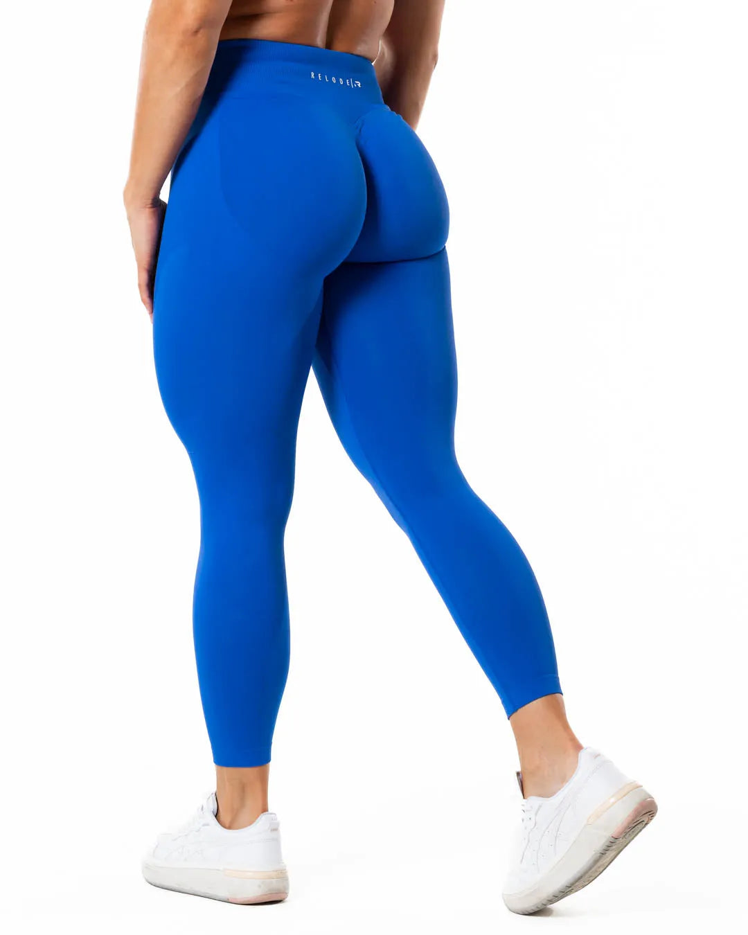Aura Seamless Scrunch Tights - Cobalt